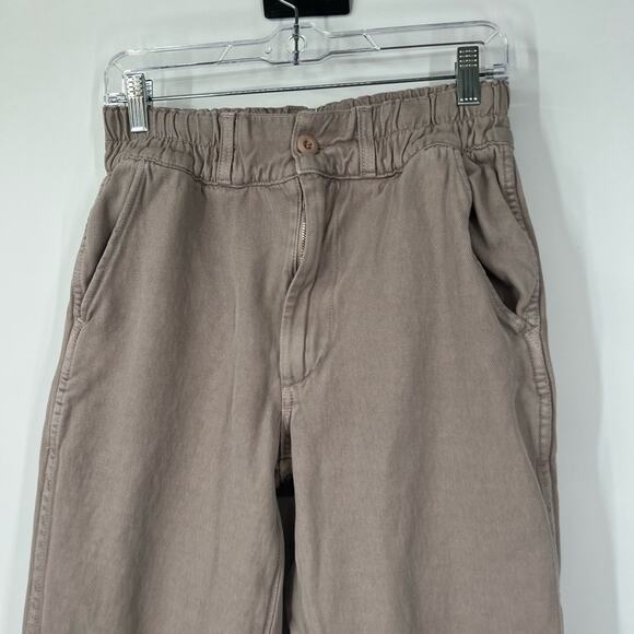 Amo High Rise Drapey Trouser Pants in Fawn - Picture 2 of 7